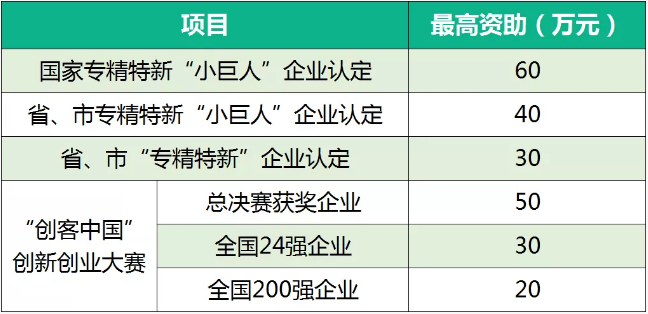 “專(zhuān)精特新”企業(yè)培育資助